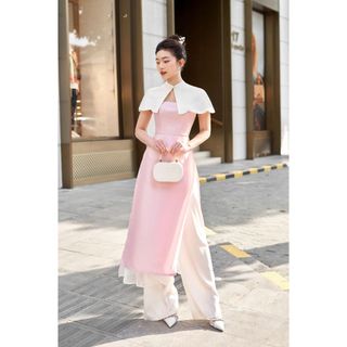 Áo dài thiết kế Cát Tường, chất tafta cao cấp - by GILAN