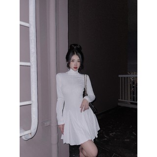 Đầm Cổ Lọ Xoè 8 Mảnh - 3526