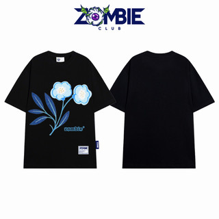 Áo thun Zombie Club x PAMIN Flower vải thun cotton cao cấp định lượng 250gsm ZB022