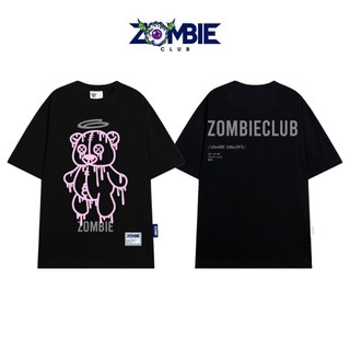 Áo thun Zombie Club x PAMIN Bear Angel vải thun cotton cao cấp định lượng 250gsm ZB024