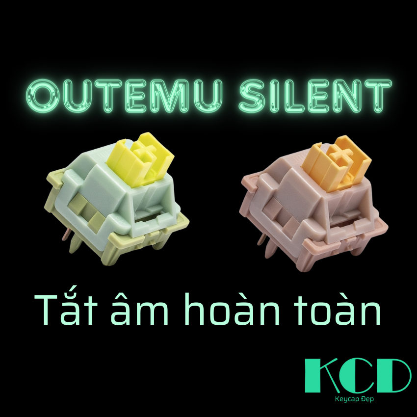 Switch siêu yên tĩnh Outemu Silent Peach V2 và Lime V2, switch silent lắp cho bàn phím cơ