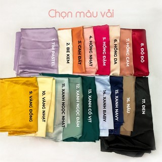 [Handmade] Cột tóc Scrunchies lụa mềm cao cấp, vải bóng đẹp