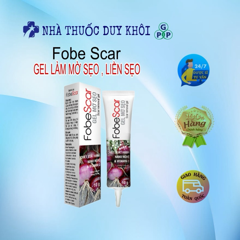Gel Bôi Làm Mờ Sẹo Vết Rạn Da Fobe Scar - Tuýp 10gram