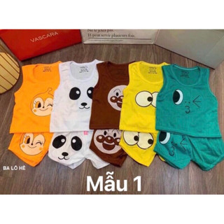 Set 5 bộ ba lỗ đùi, cộc đùi vải cotton cho bé trai, bé gái