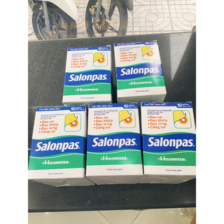 1 LỐC SALONPAS 10 miếng x 24 bao. HỖ TRỢ GIẢM ĐAU CƠ, KHỚP
