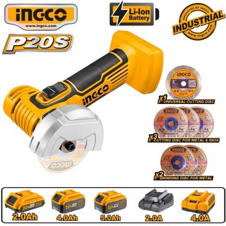 Máy cắt/mài mini dùng pin 20v ingco cagli7601
