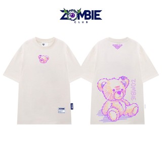 Áo thun Zombie Club x PAMIN Bear vải thun cotton cao cấp định lượng 250gsm ZB027