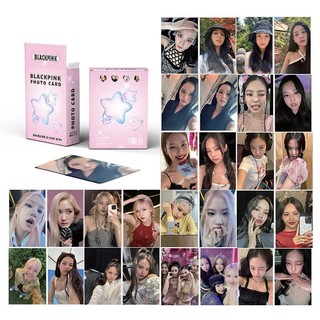 Trọn bộ 50-55 tấm Photo card Hologram Black pink Rosé Lisa Jennie Jisoo Bo Góc