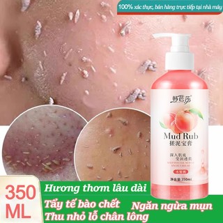 Tẩy tế bào chết body Dưỡng trắng da body Tẩy tế bào chết mặt 350ml Làm sạch toàn thân, Làm sáng da màu, Dưỡng Ẩm