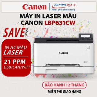  Máy in Laser màu WIFI Canon LBP631CW  NK . Máy in A4 Kết nối USB Lan Wifi bảo hành 12 tháng 