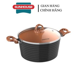 Nồi lẻ ceramic sunhouse shg2018mca size 18cm sử dụng trên mọi loại bếp-kimbao