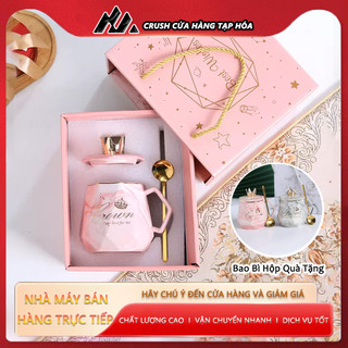 Crush Ly sứ có nắp đậy và hộp quà đẹp
