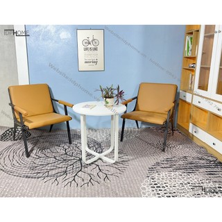 Bàn trà cạnh sofa, bàn cafe chân sắt hiện đại SP6825