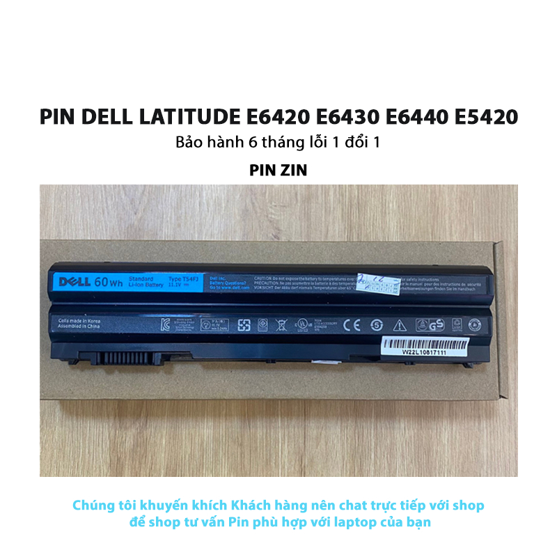 Pin laptop Dell Latitude E6420 E6430 E6440 E5420 E5430 E5520 E5530 E6520 E6530 E6540 Vostro 3460 3560 5720 7420 7520