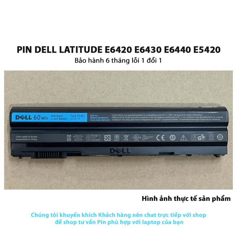 Pin laptop Dell Latitude E6420 E6430 E6440 E5420 E5430 E5520 E5530 E6520 E6530 E6540 Vostro 3460 3560 5720 7420 7520