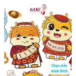 Bao lì xì 2024 rồng dễ thương chọn mẫu, lì xì hình rồng chibi giáp thìn mẫu mới nhất