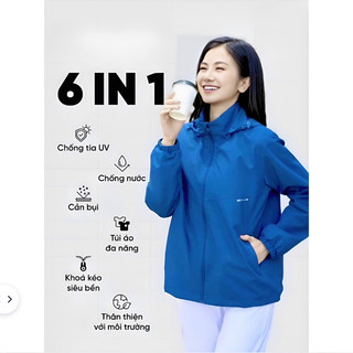 Áo gió nữ LÓT LÔNG. Chất liệu vải tráng bạc cao cấp. Chống gió, cản bụi, chống tia UV. Hàng đẹp mẫu mới