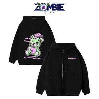 Áo hoodie Zombie Club It's Fine Typo form rộng vải nỉ bông cao cấp dày mịn không đổ lông HZB10
