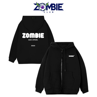 Áo hoodie Zombie Club Logo SS1 form rộng vải nỉ bông cao cấp dày mịn không đổ lông HZB11