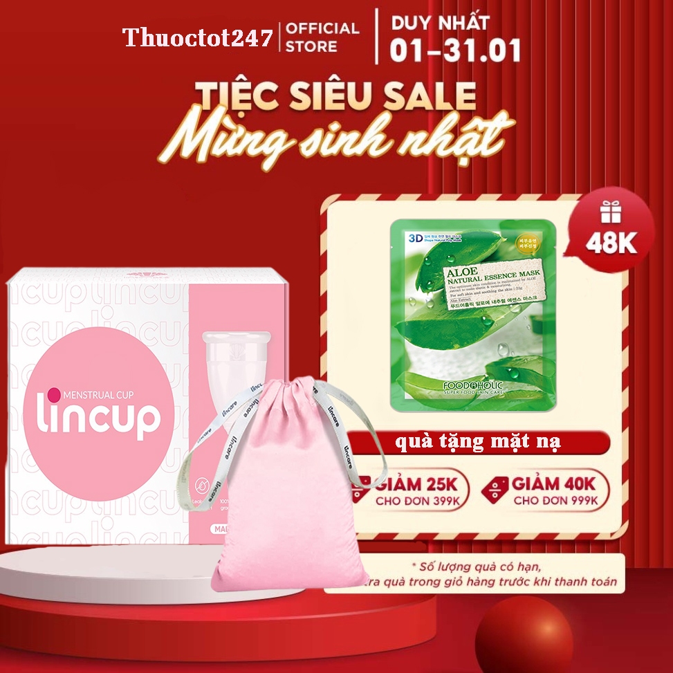 Lincup Cốc nguyệt san 2 kích thước (ib để chọn size)