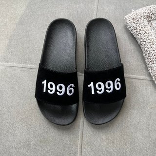 Dép năm sinh 1996 ,dép nam nữ quai nỉ thêu tôn chân nịnh chân cực hot