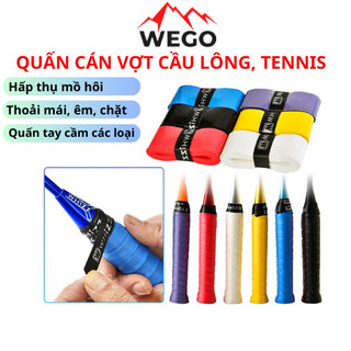 Quấn cán vợt cầu lông, Quấn cán vợt tennis, Cuốn cán vợt chống trơn, nhiều màu, loại mỏng bám tay, chính hãng
