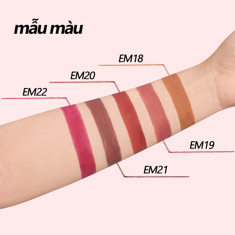 Son Bùn INTO YOU Lì Mịn Độ Che Phủ Tốt Lấp Đầy Rãnh Môi Dễ Tán Hợp Da Trắng Makeup Style Trung EM01 2g | BigBuy360 - bigbuy360.vn