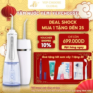 Máy tăm nước YEPCHOOSE YC1 và YC3 5 Bảo hành 1 năm (Kèm hộp đựng đầu xịt và túi vải đựng)
