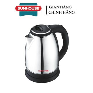 Ấm siêu tốc inox 1.8l happy time htd1081 xoay 360 độ công suất 1500w hàng chính hãng-kimbao