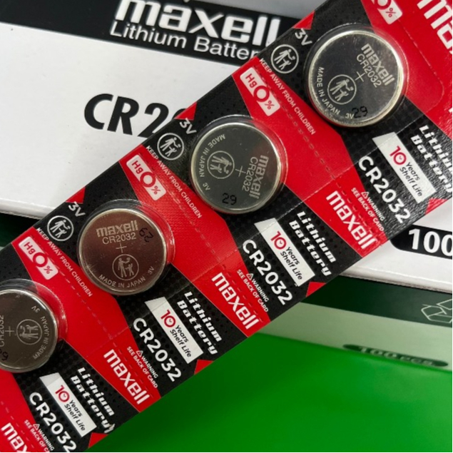 ( Vỉ 5 VIÊN ) Pin CR2032 , CR2025 , CR2016 Lithium 3V MAXELL Made in japan ( chính hãng) ( VỈ ĐỎ MỚI )
