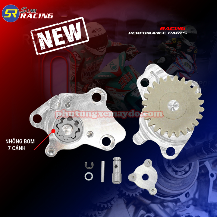 ổ bơm nhớt rời độ cnc thái lan dành cho dream wave 100 s110 đang sài bơm nhớt ty