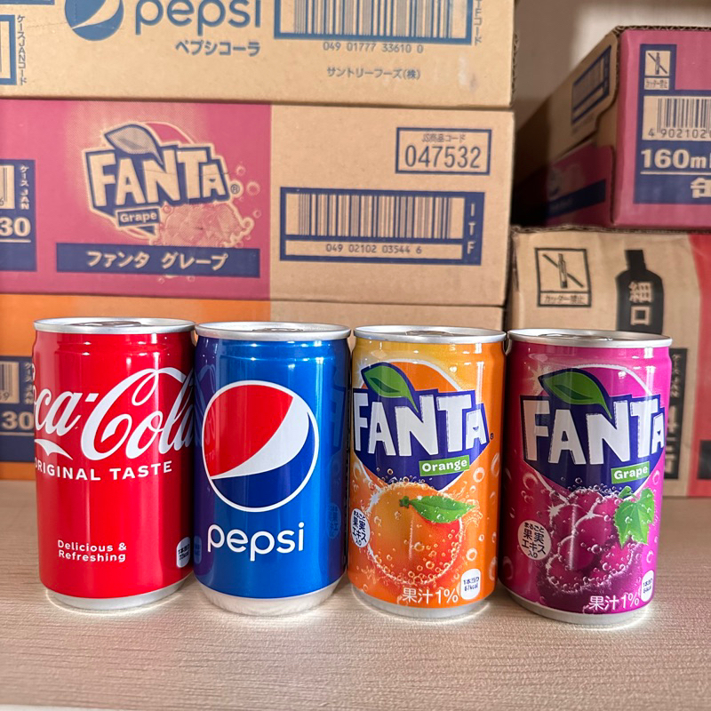 Nước ngọt Fanta, Pepsi, Coca mini 160ml Nhật Bản