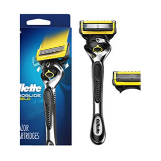 Dao cạo râu 5 lưỡi Gillette Proshield5 (1 tay cầm xoay chiều và 2 đầu cạo 5+1)