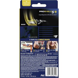 Dao cạo râu 5 lưỡi Gillette Proshield5 (1 tay cầm xoay chiều và 2 đầu cạo 5+1)