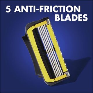 Dao cạo râu 5 lưỡi Gillette Proshield5 (1 tay cầm xoay chiều và 2 đầu cạo 5+1)
