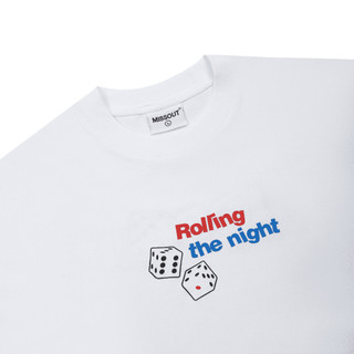 Áo Thun Rolling Tee Missout - Black/White
