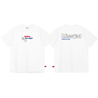 Áo Thun Rolling Tee Missout - Black/White