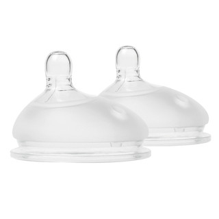 Vỉ 2 núm ty Olababy lỗ tròn (0-3M)