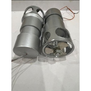 Bộ mô tơ Dc 12v liền chân vịt 3 cánh quạt ngâm chìm trong nước để lắp thuyền thả 10kg mồi thính câu lục xa bờ