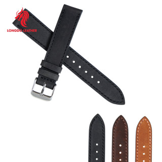 Dây da đồng hồ da bò sáp - Đủ size 12/14/16/18/20/22/24 - Thương hiệu uy tín Longdo Leather