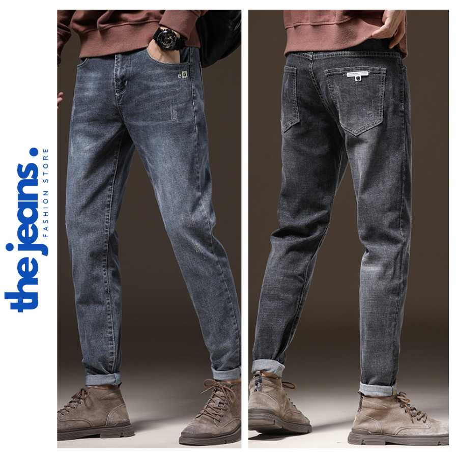 Quần Jean Nam Dáng Skinny 2 Màu Phong Cách Đường Phố Chất Jean Cao Cấp The Jeans