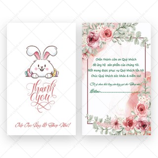 In Name Card Cảm Ơn - Card visit - Hộp Danh Thiếp 100 Cái Giá Rẻ | Chất Lượng Cao | Mẫu 111245