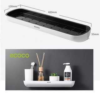 Kệ dán tường Ecoco, không móc khăn cho nhà tắm, nhà bếp, không khoan đục tường, dễ tháo lắp