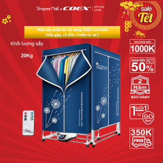 Máy sấy quần áo đa năng coex cd-6106