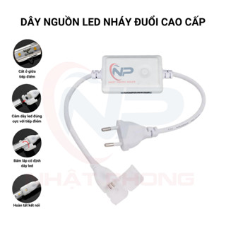 Nguồn dây đèn led nháy đuổi 2835 220v thay đổi 7 chế độ nháy đuổi led 100m- hàng tốt loại mới có kẹp hãm không cần H