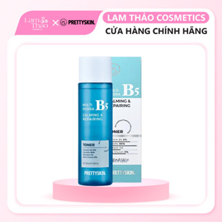 Nước Hoa Hồng Phục Hồi Dưỡng Trắng Pretty Skin Multi Hydra B5 Calming & Repairing Toner 205ml
