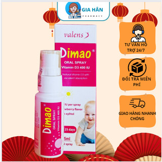 Dimao - Vitamin D3 400UI dạng xịt (tặng quà)