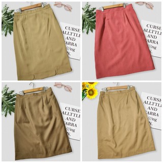 Chân váy công sở dáng bút chì vintage Nhật 2hand