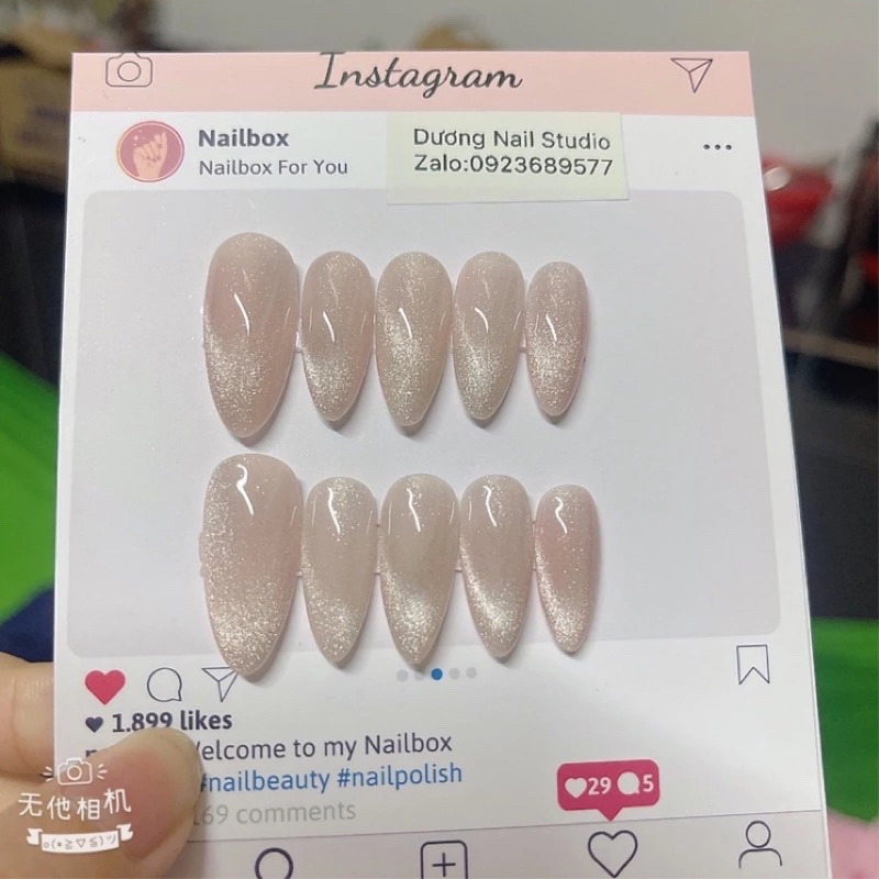Nailbox thiết kế theo mẫu khách gửi
