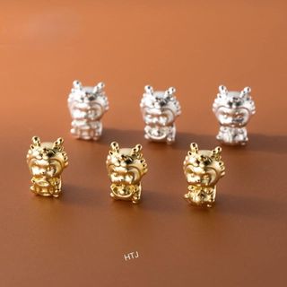 Charm rồng bạc 8li